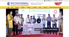 Desktop Screenshot of muthayammal.ac.in